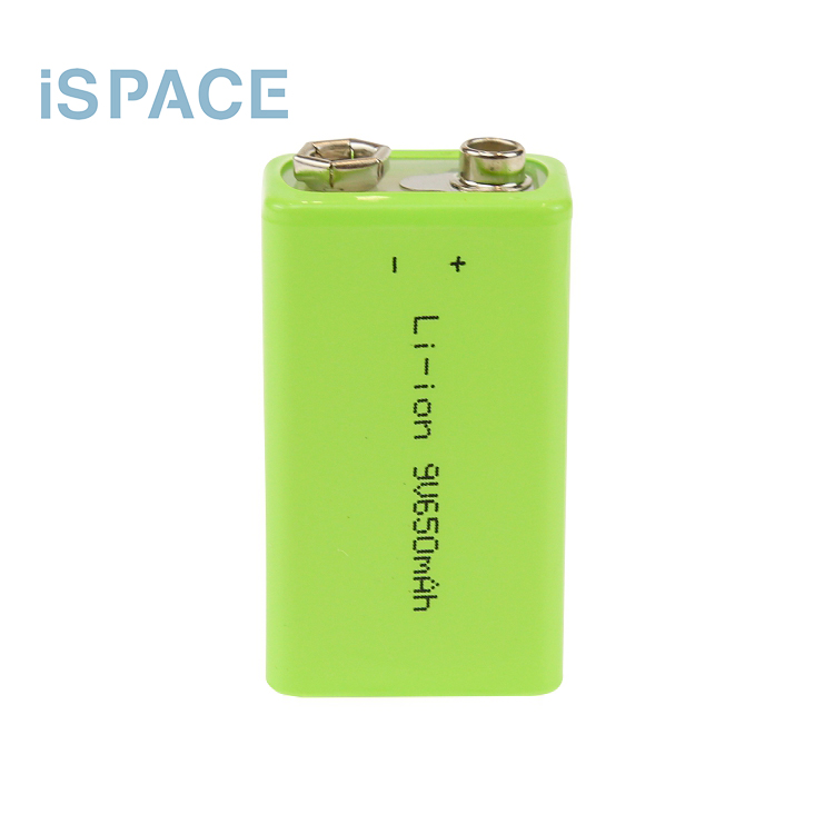 lithium ion battery 9v 650mah